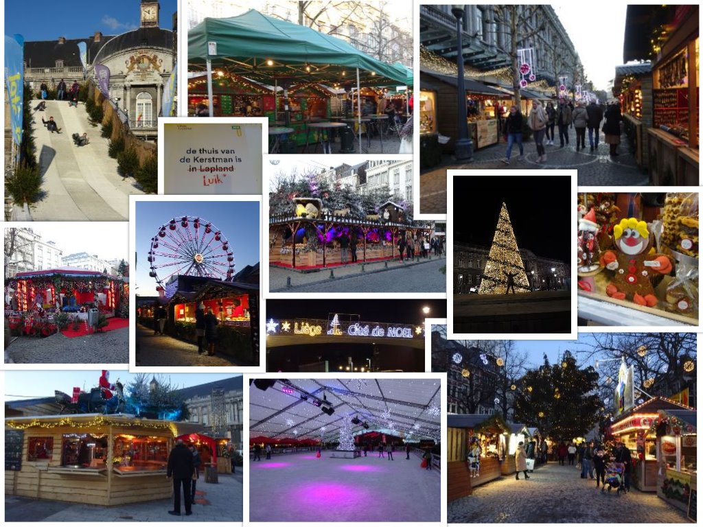 kerstmarkt Luik collage