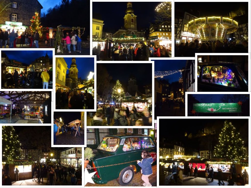 kerstmarkt Monschau collage